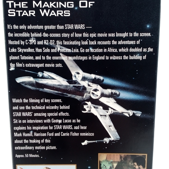 Vintage 1995 The Making Of STAR WARS VHS Tape Tested - Picture 4 of 4